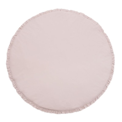 Babylove, rund lekematte med volanger 120 cm, natur