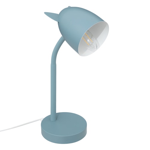Bordlampe med ører til barnerommet, blå