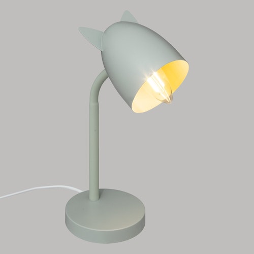 Bordlampe med ører til barnerommet, grønn