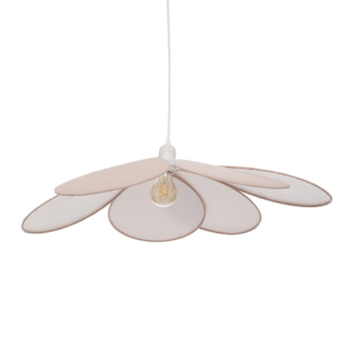 Taklampe til barnerommet, rosa kronblad