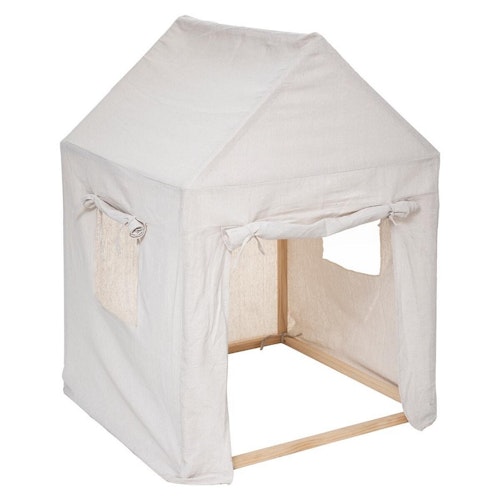 Leketelt hytte til barnerommet, beige