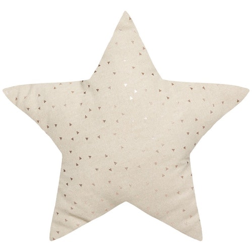 Beige pute, stjerne
