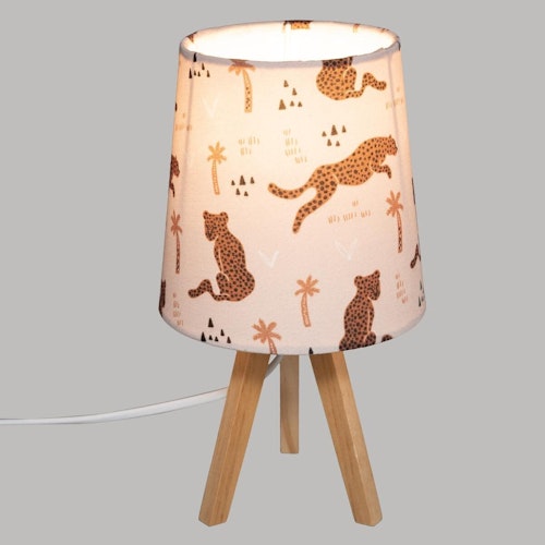 Bordlampe til barnerommet, jungle
