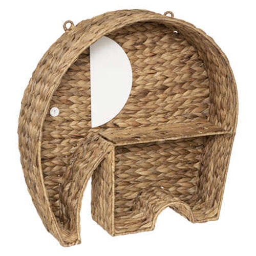 Vegghylle elefant, medium beige