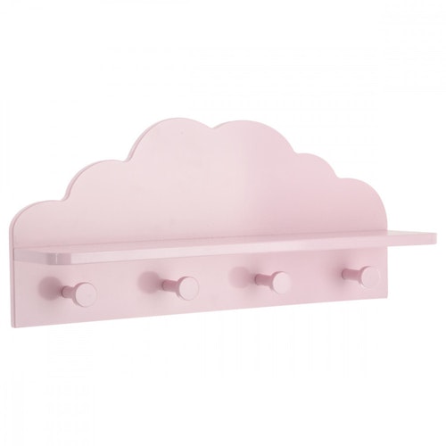 Hylle sky til barnerommet, rosa