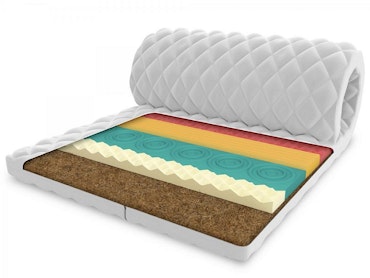Overmadrass til barneseng/juniorseng, Frutti Coco 5 cm