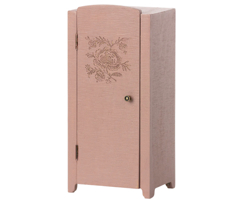 Maileg, tregarderobe vintage, lys rose