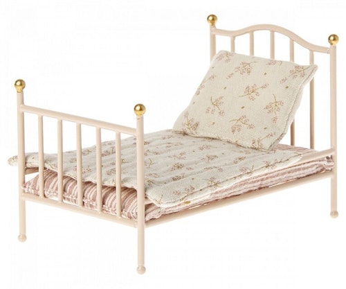 Maileg, vintage seng Mus, rose