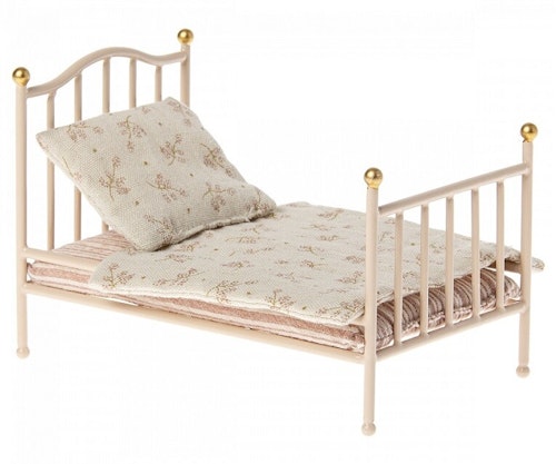 Maileg, vintage seng Mus, rose