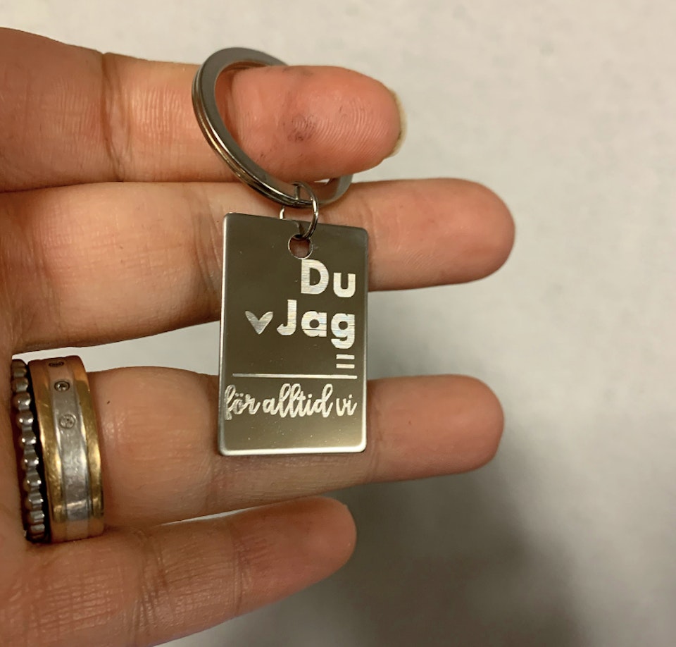Nyckelring: 30x20mm