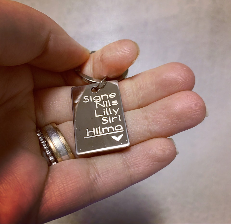 Nyckelring: 30x20mm