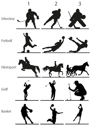 Namnskylt - sport
