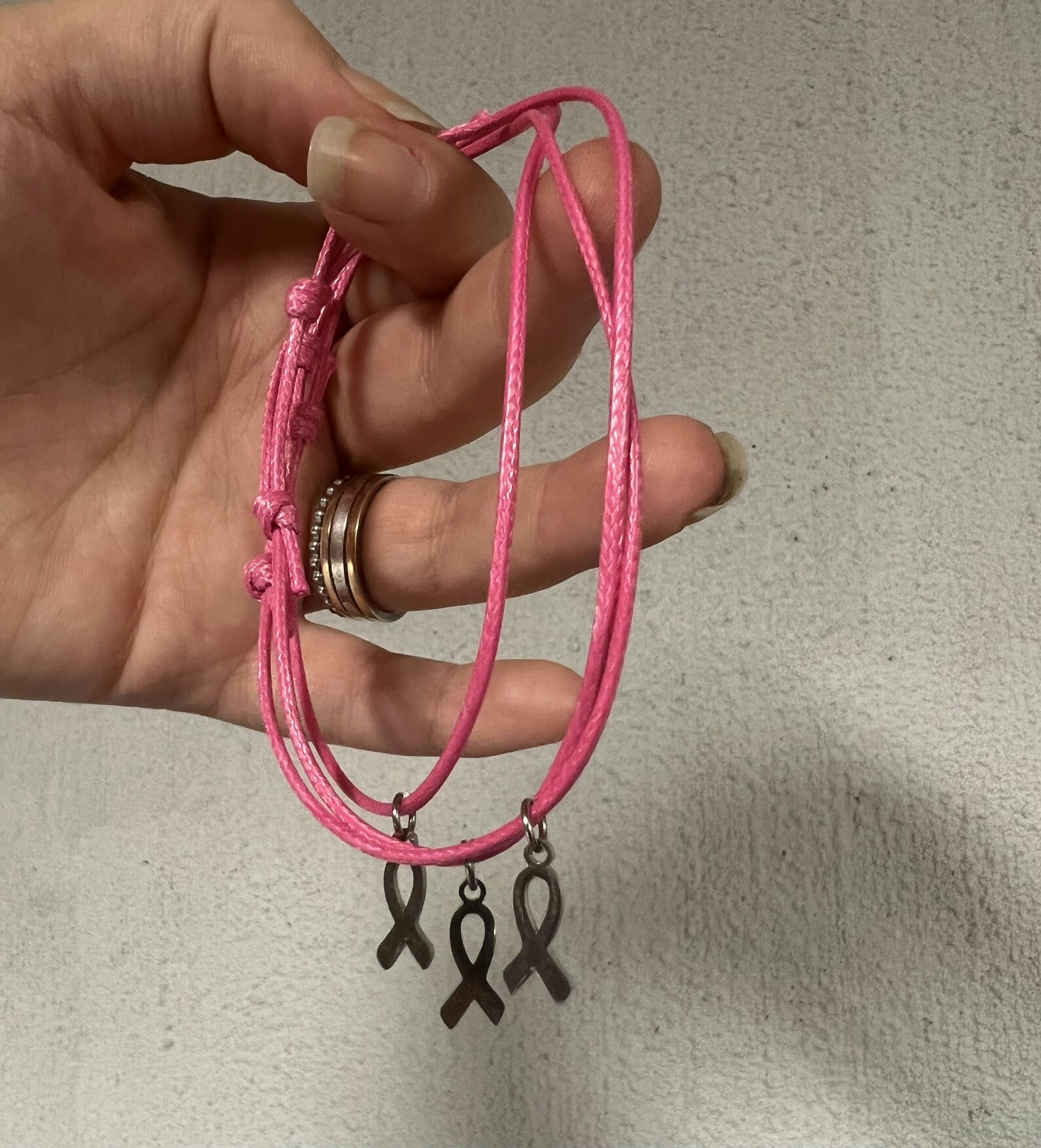 Armband: rosa bandet - FLORA Vingåker