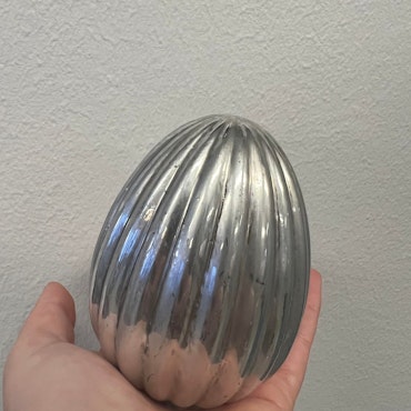 Randigt ägg(silver)