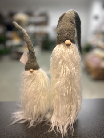 Tomte med långt skägg