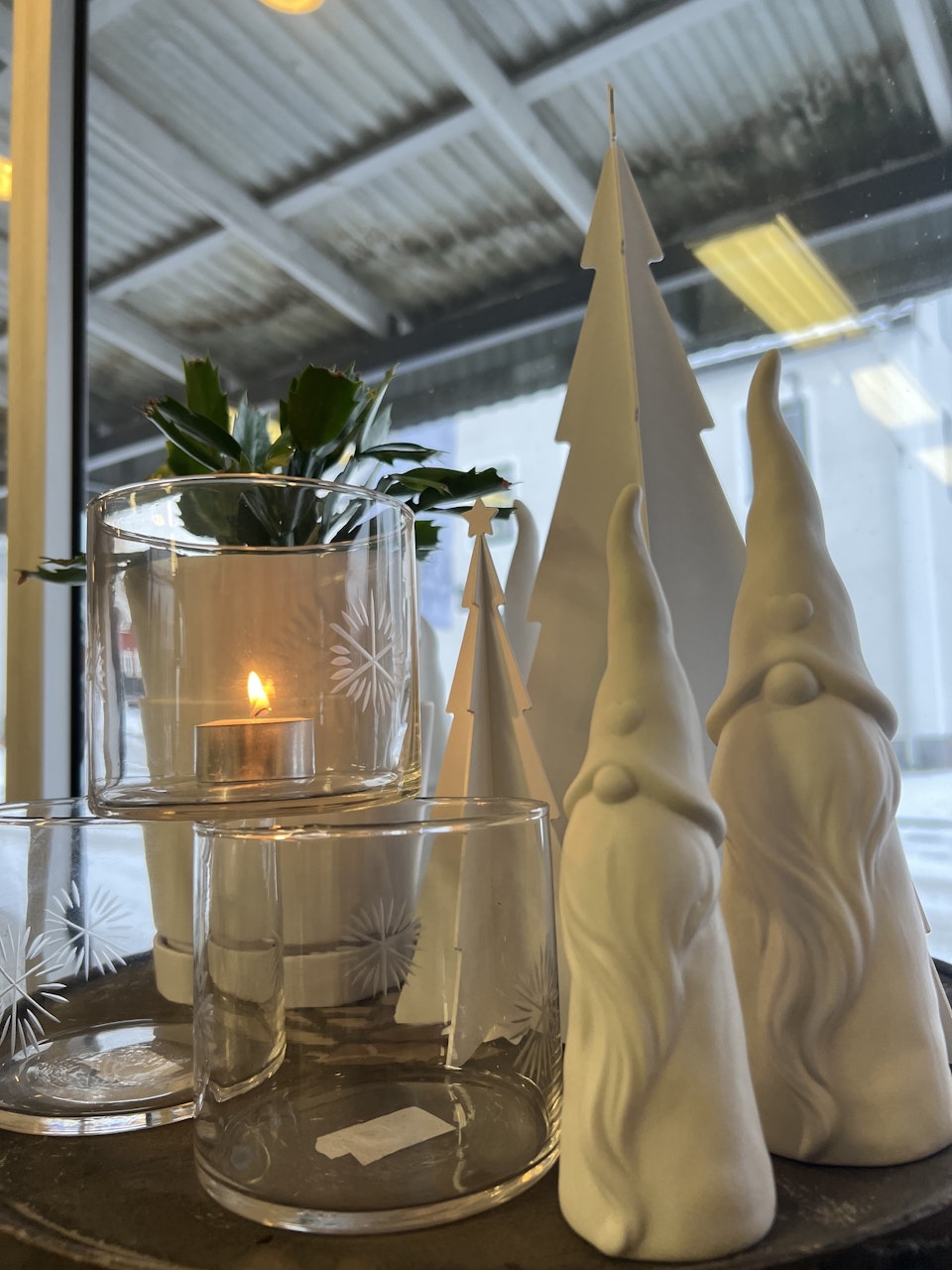 Ljuslykta: snöflinga