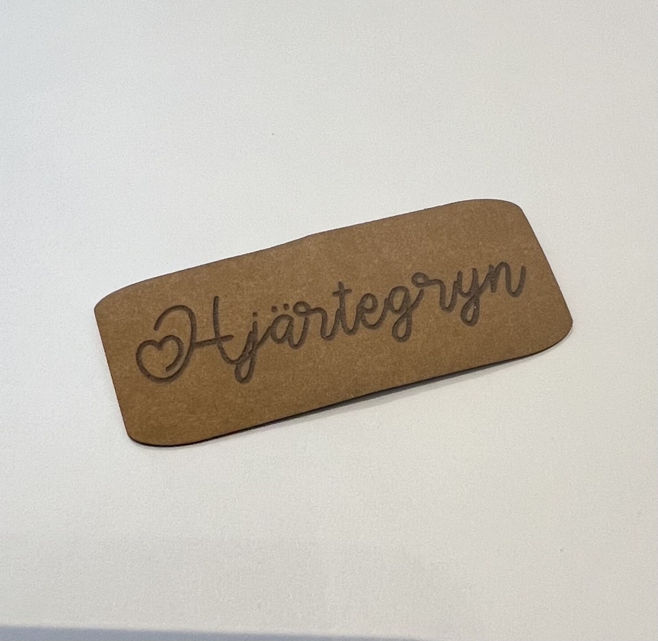 Etiketter - Veganst läder