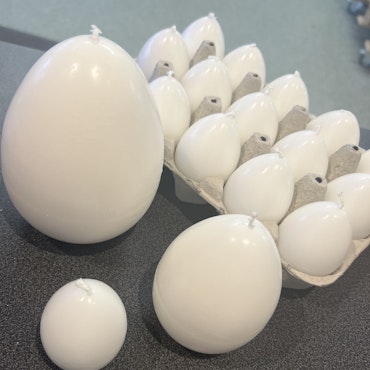 Ljus - äggformade