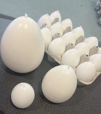 Ljus - äggformade
