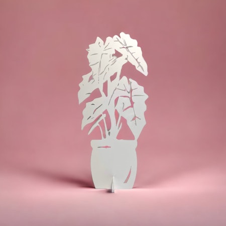 Älska plåt: skelettblomma