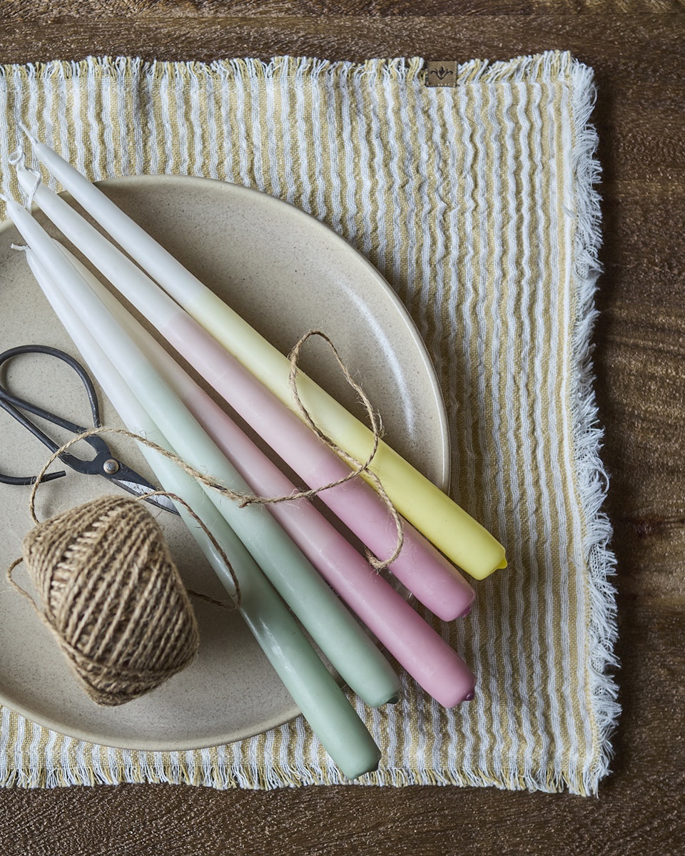 Ljus: COLOURED TAPER Kronljus