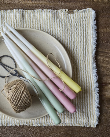Ljus: COLOURED TAPER Kronljus