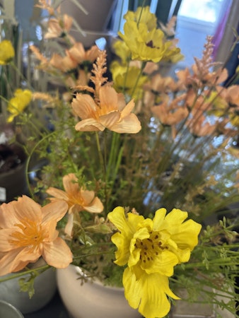 Konstblommor ”bukett”