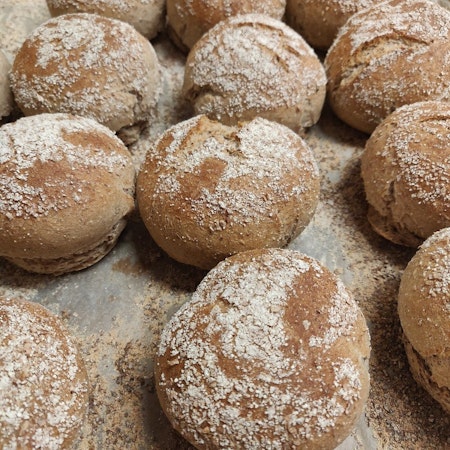 Gräddats rågsur portion