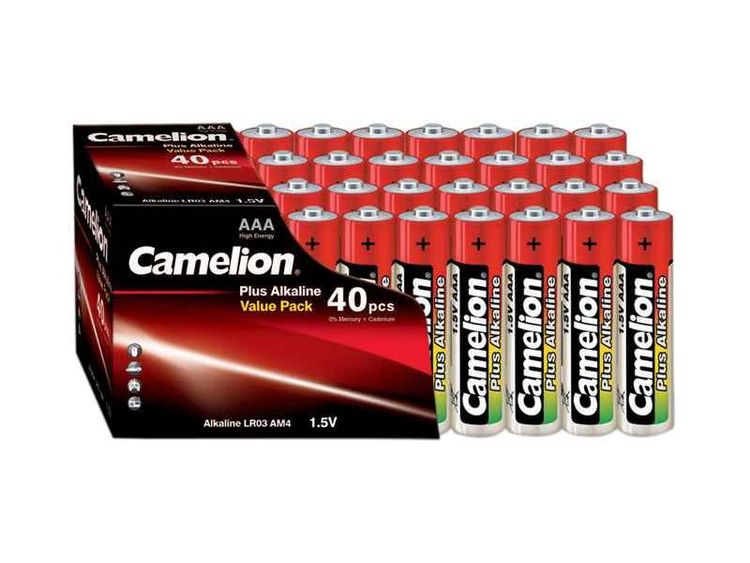Batterier 40-pack.Camelion Alkaline LR03 Micro AAA.