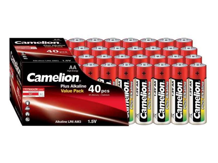 Batterier 40-pack. Camelion Mignon AA 1,5V.