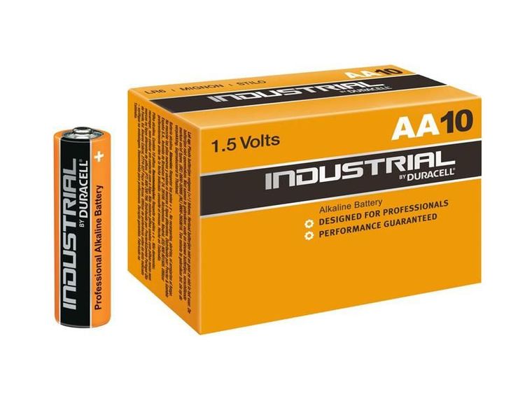 Batteri Duracell INDUSTRIAL, 1,5 volt, LR6 Mignon AA (10 st)