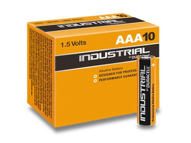 Batteri Duracell INDUSTRIAL, 1,5 volt, LR03 Micro AAA (10 st)