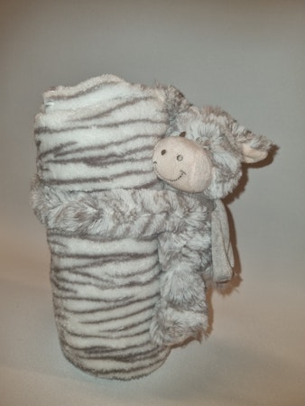 Babyfilt med gosedjurszebra - UTAN broderi