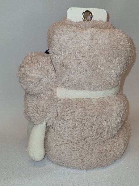 Babyfilt med gosedjursnalle, gammelrosa - UTAN broderi