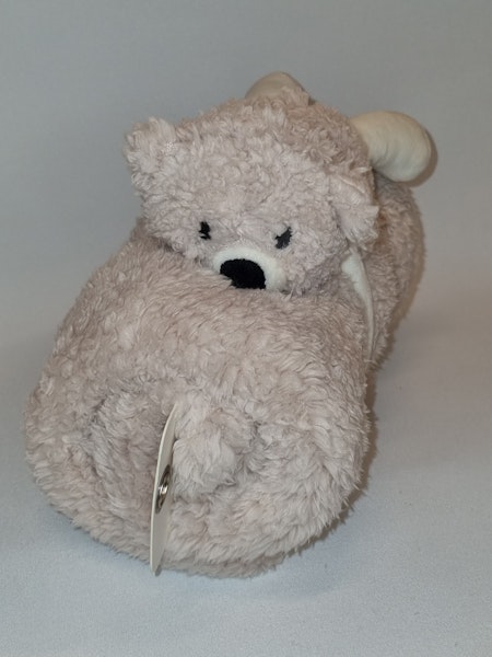 Babyfilt med gosedjursnalle, gammelrosa - UTAN broderi
