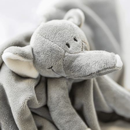 Snuttefilt - Diinglisar, Elefant, Grå - UTAN broderi