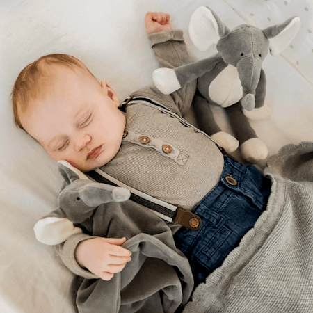 Snuttefilt - Diinglisar Organic, Elefant - UTAN broderi