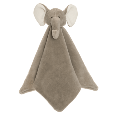 Snuttefilt - Diinglisar Organic, Elefant - MED broderat namn