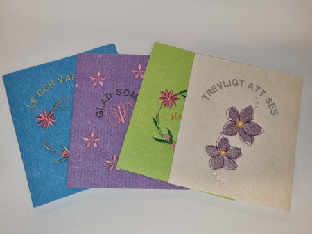 Disktrasa med broderi - EGEN TEXT