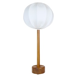 Midcentury Solid Teak Table Lamp 1960s Sweden