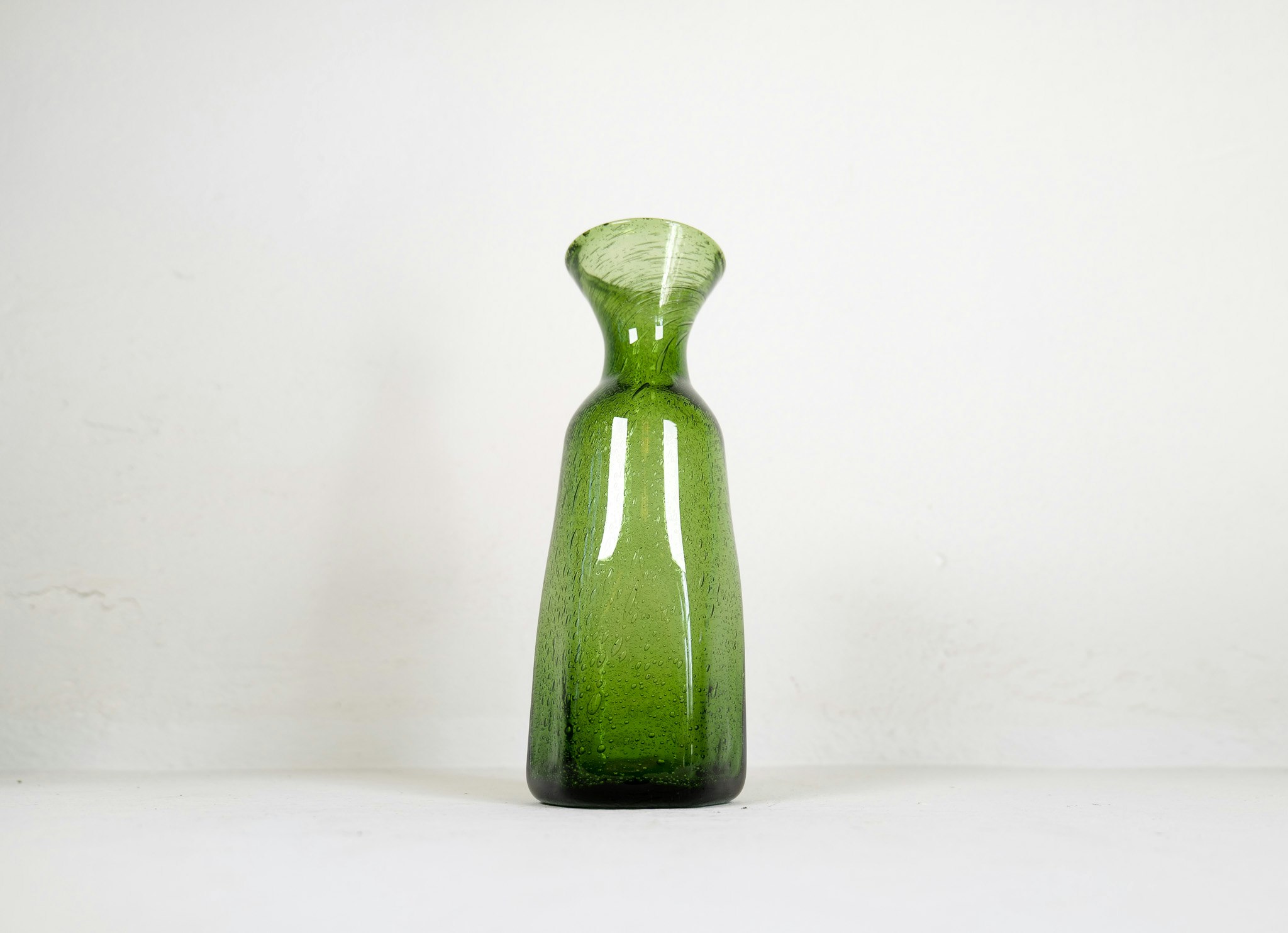 Midcentury Modern Collection of Six Green Vases by Erik Hoglund, Sweden, 1960s