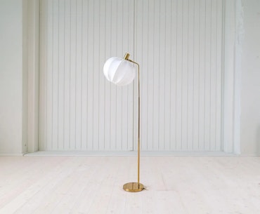 Midcentury Modern Brass Floor Lamp Bergboms G-03, Sweden, 1960s