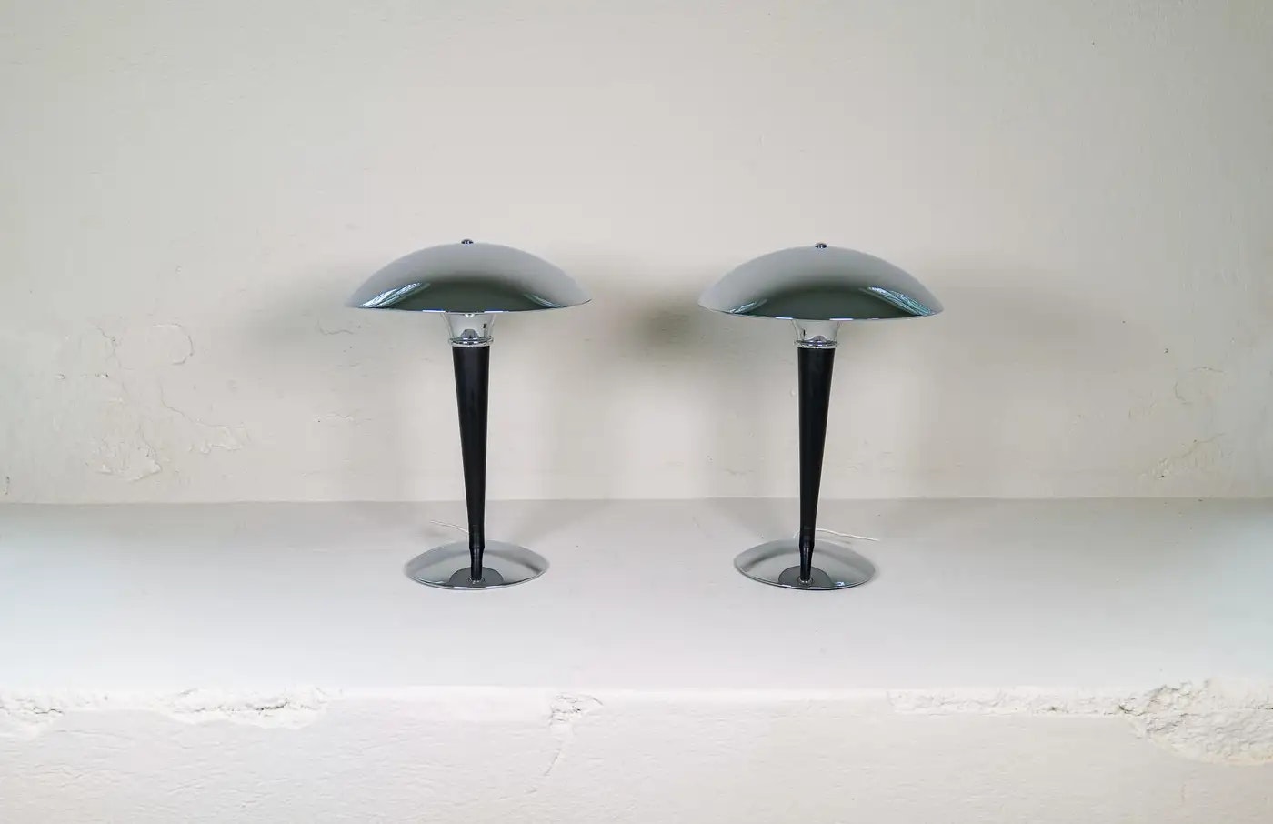 Scandinavian Art Deco Style Pair of Table Lamps Ikea, Sweden, 1980s