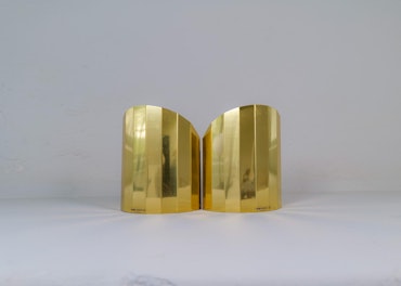 Mid-Century Modern Pair of Brass Sconces Atelje Lyktan Sweden 1970s