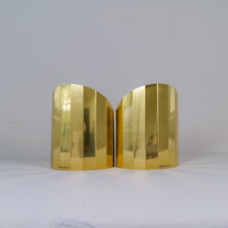 Mid-Century Modern Pair of Brass Sconces Atelje Lyktan Sweden 1970s