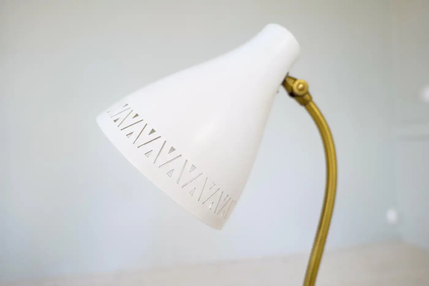 Midcentury Modern Rare Adjustable Table Lamp Böhlmarks, 1940s, Sweden