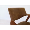 Midcentury Modern Erik Kirkegaard Danish Teak and Leather Desk Chairs, 1960s