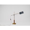 Midcentury Modern Rare Brass and Walnut Table Lamp by Einar Bäckström, Sweden