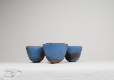 Midcentury Modern Set of 3 Bowls Rörstrand Gunnar Nylund, Sweden, 1950s