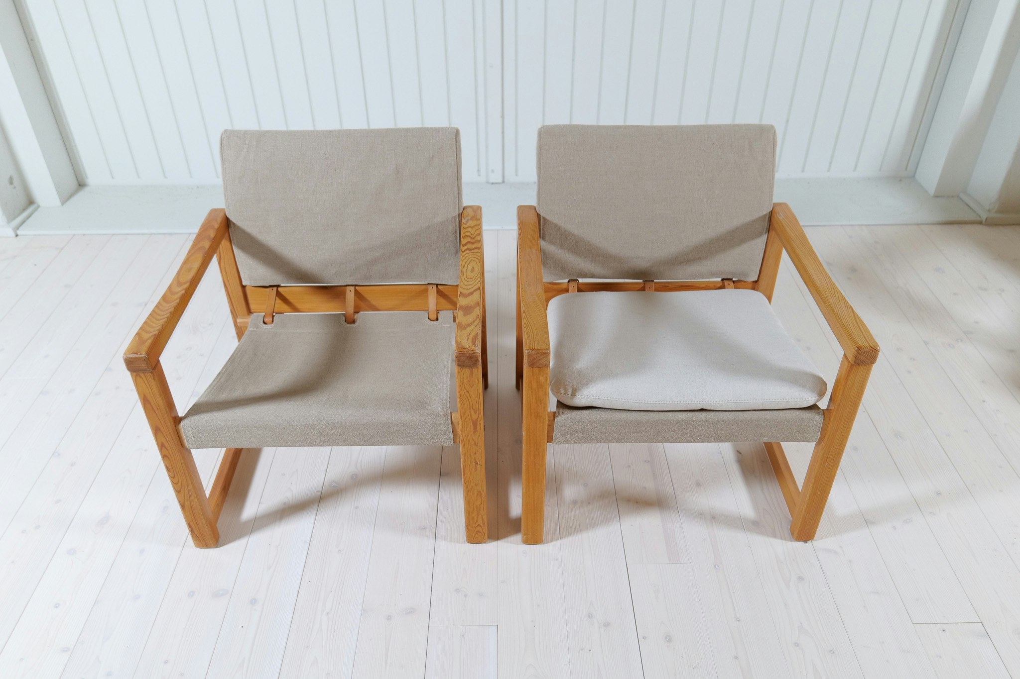 Midcentury Modern Karin Mobring Armchairs Model Diana by Ikea in Sweden, 1970s